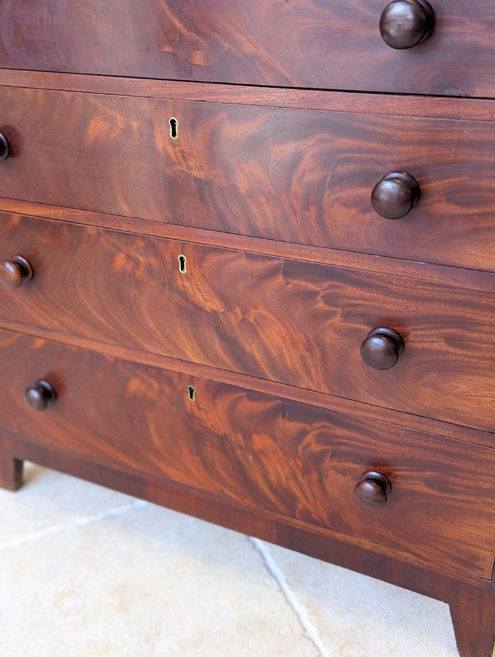 Antique Victorian Mahogany Small Chest of Drawers c.1870 View VI