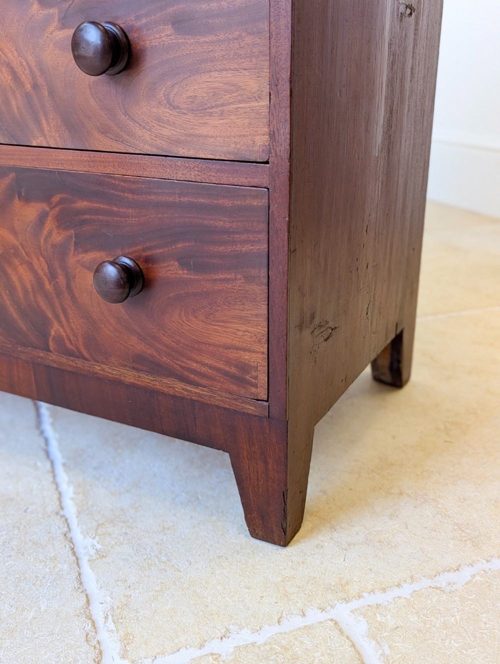 Antique Victorian Mahogany Small Chest of Drawers c.1870 View VII