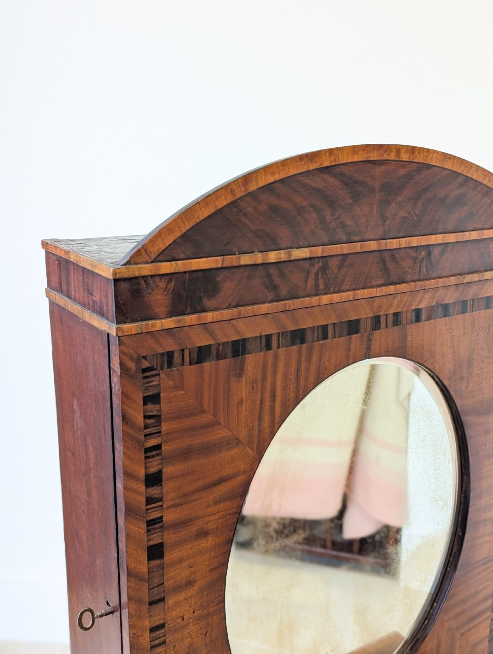 Antique Victorian Mahogany Dressing Table with Mirror Cabinet c.1880 View XVI