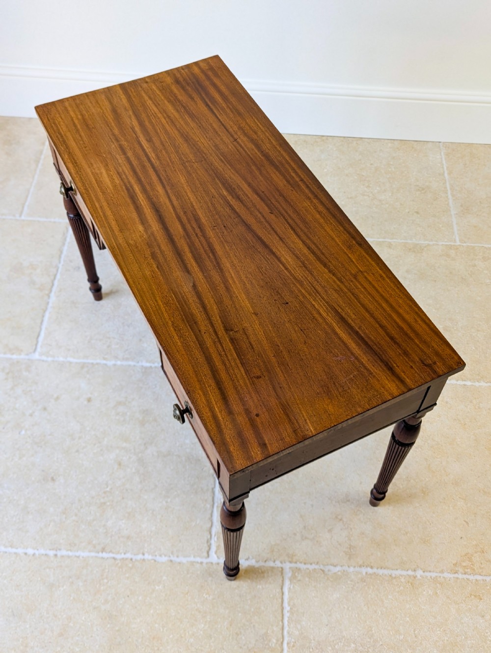 Antique Regency Mahogany Kneehole Writing Table c.1820 View III