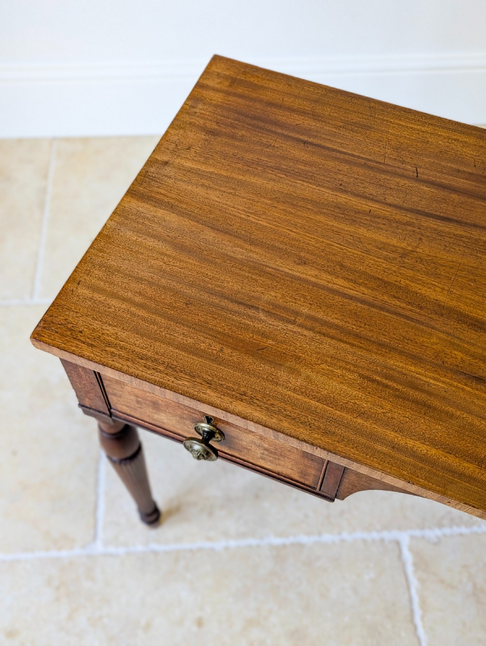 Antique Regency Mahogany Kneehole Writing Table c.1820 View XI