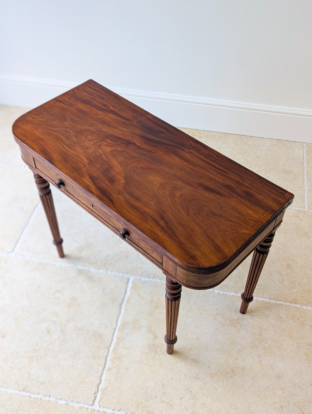 Antique Regency Mahogany Fold-Over Tea Table c.1820 View II