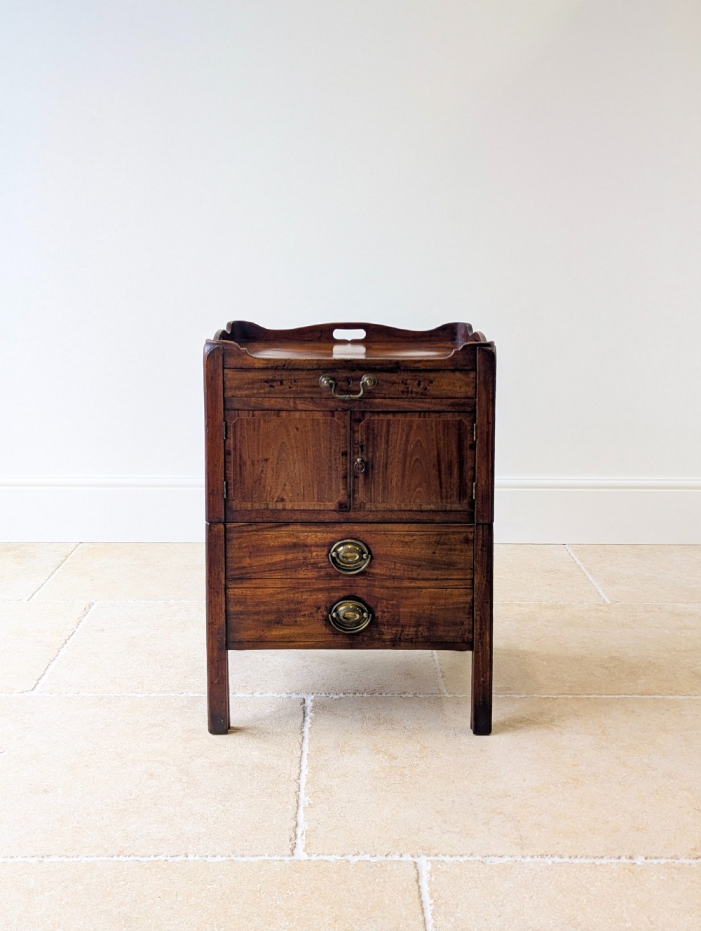 Antique Georgian Mahogany Bedside Commode c.1800 View II