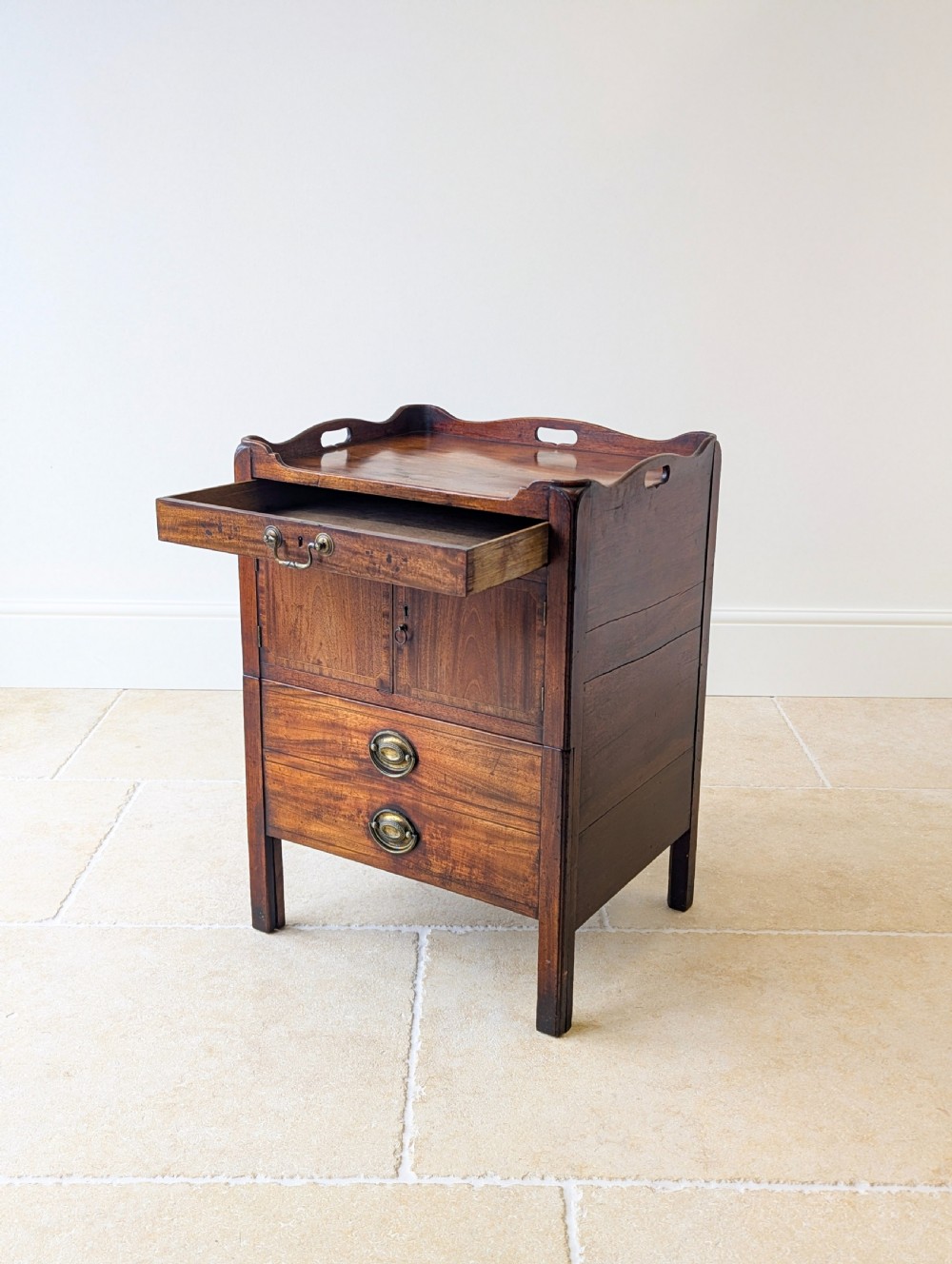 Antique Georgian Mahogany Bedside Commode c.1800 View III