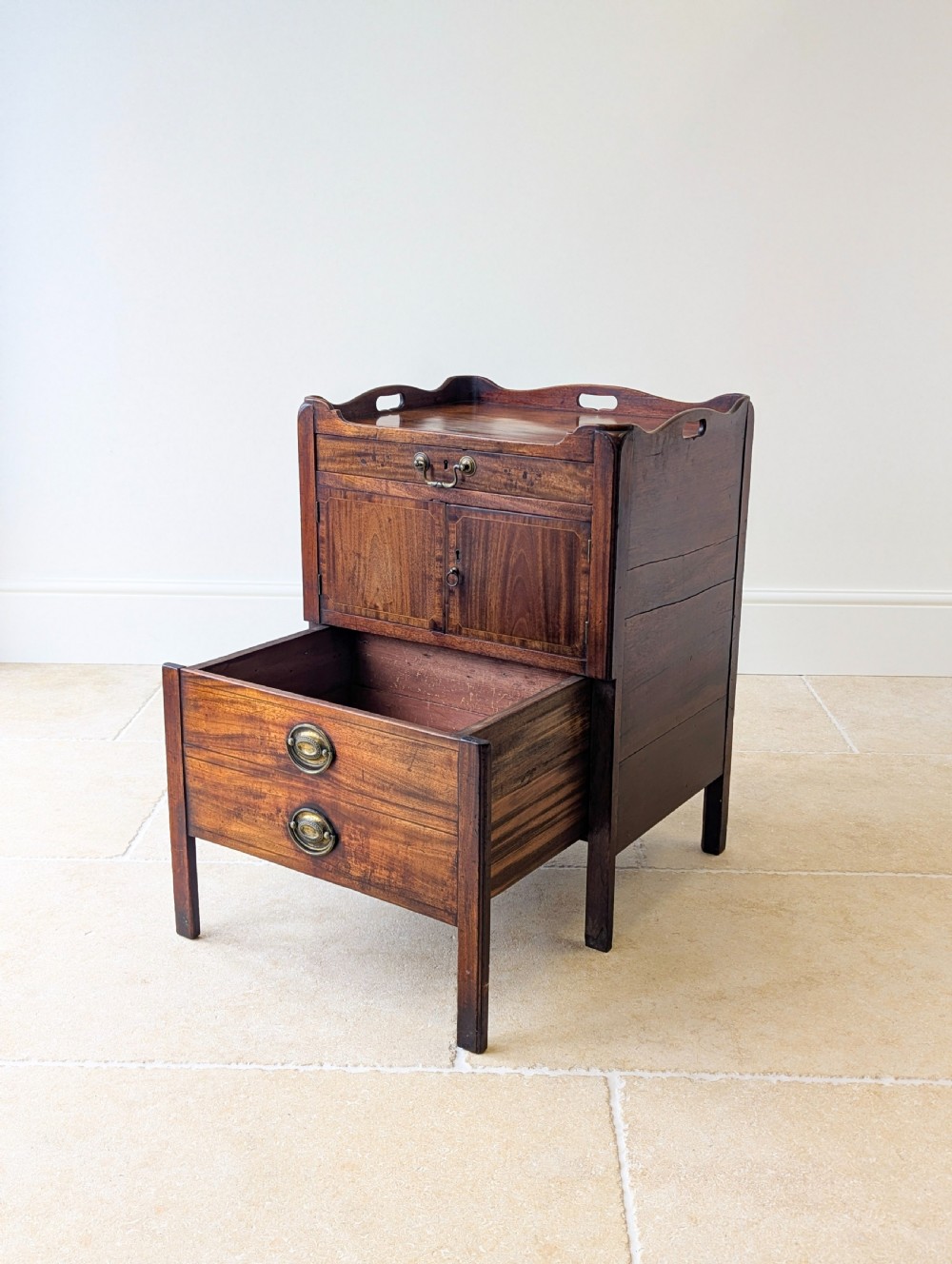 Antique Georgian Mahogany Bedside Commode c.1800 View V