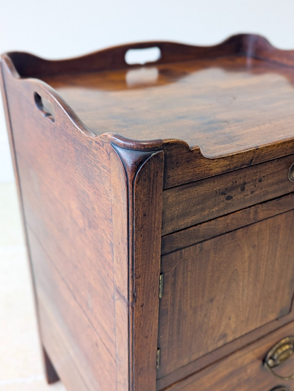 Antique Georgian Mahogany Bedside Commode c.1800 View VII