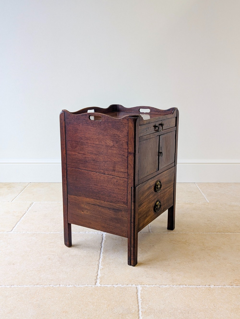 Antique Georgian Mahogany Bedside Commode c.1800 View VIII