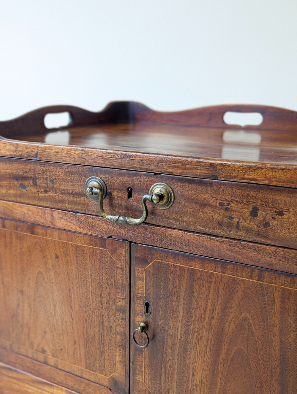 Antique Georgian Mahogany Bedside Commode c.1800 View XI