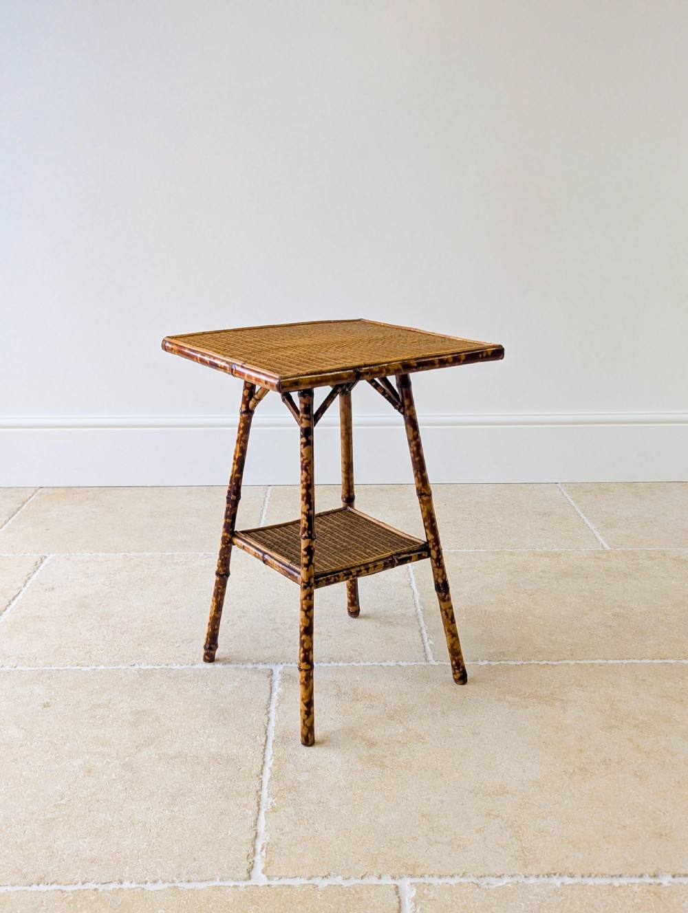 Antique Victorian Bamboo Occasional Table c.1890 View IV
