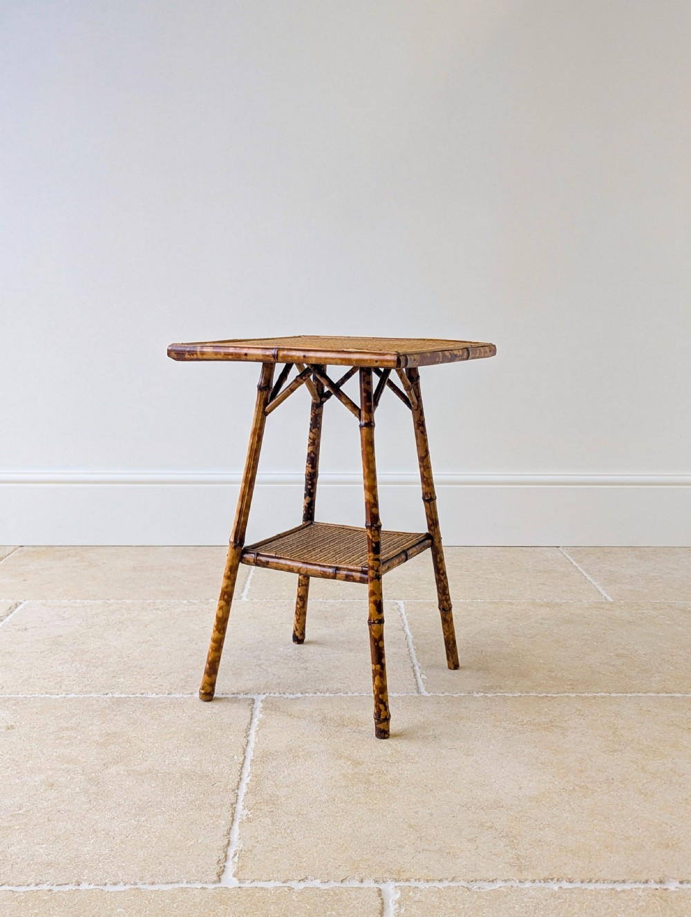 Antique Victorian Bamboo Occasional Table c.1890 View VI