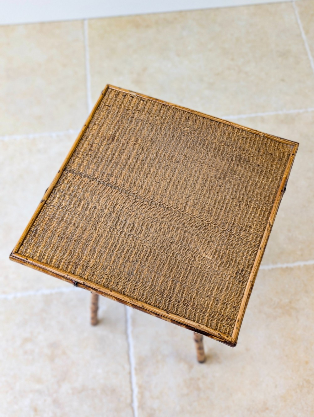 Antique Victorian Bamboo Occasional Table c.1890 View VII