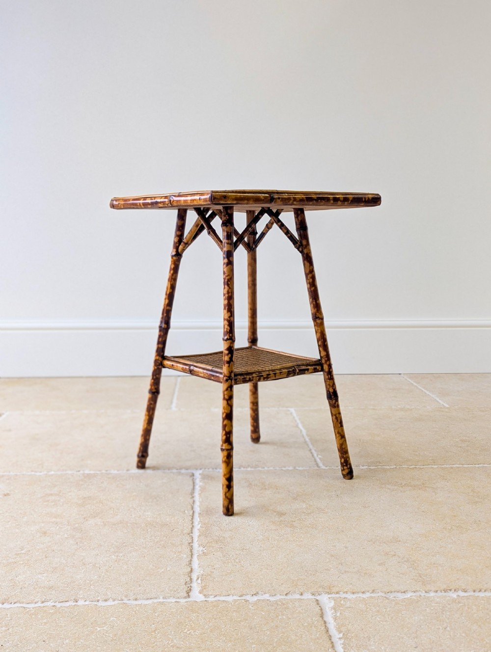 Antique Victorian Bamboo Occasional Table c.1890 View XI