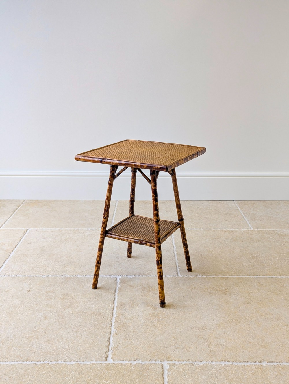 Antique Victorian Bamboo Occasional Table c.1890 View XII