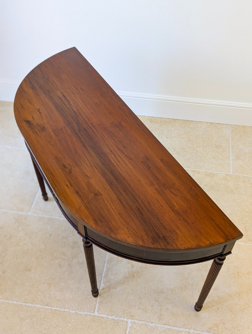 Antique Edwardian Mahogany Regency Style Console Table c.1905 View IV