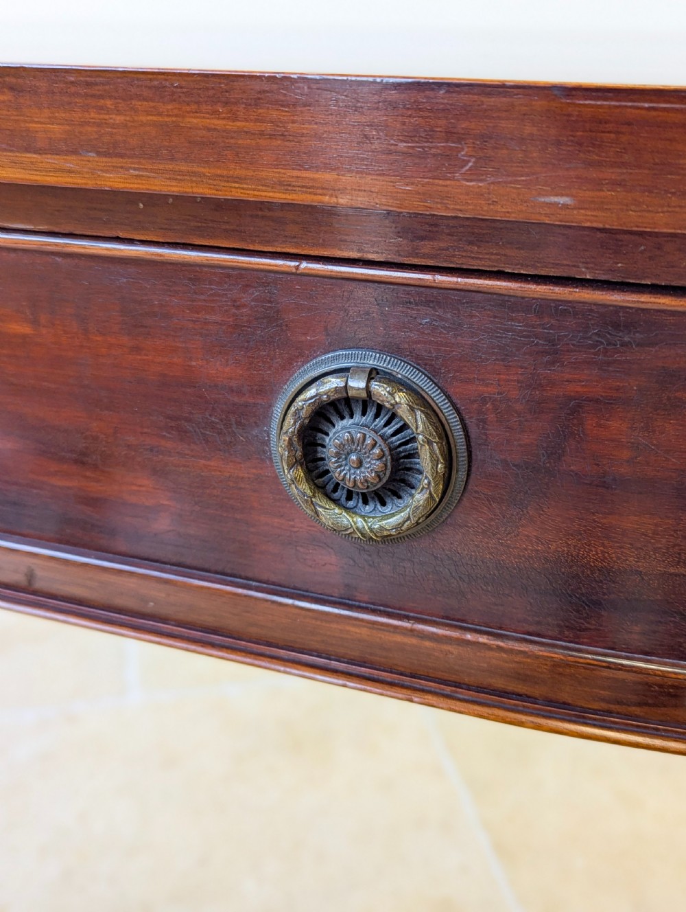 Antique Edwardian Mahogany Regency Style Console Table c.1905 View V