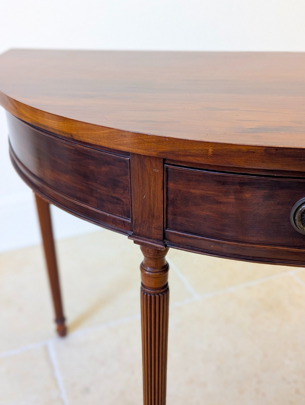 Antique Edwardian Mahogany Regency Style Console Table c.1905 View VII