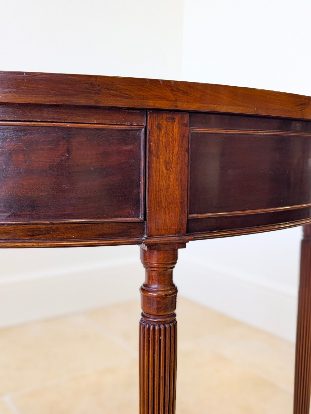 Antique Edwardian Mahogany Regency Style Console Table c.1905 View IX