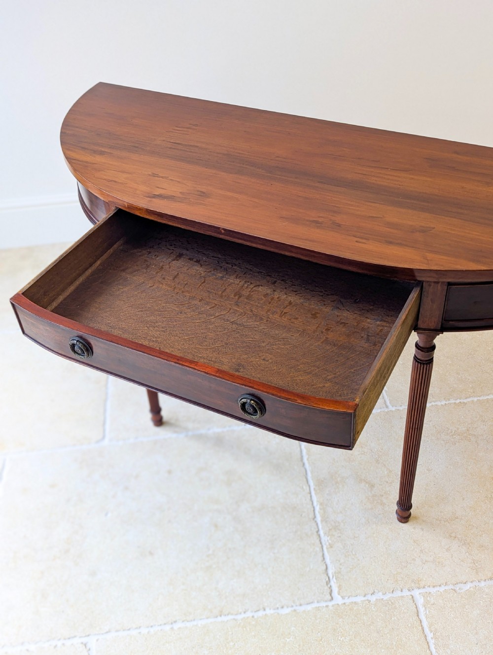 Antique Edwardian Mahogany Regency Style Console Table c.1905 View XII
