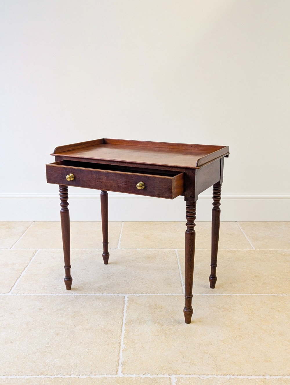 Antique Early Victorian Mahogany Writing Table c.1850 View III