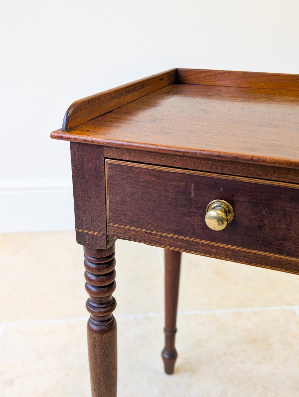 Antique Early Victorian Mahogany Writing Table c.1850 View V