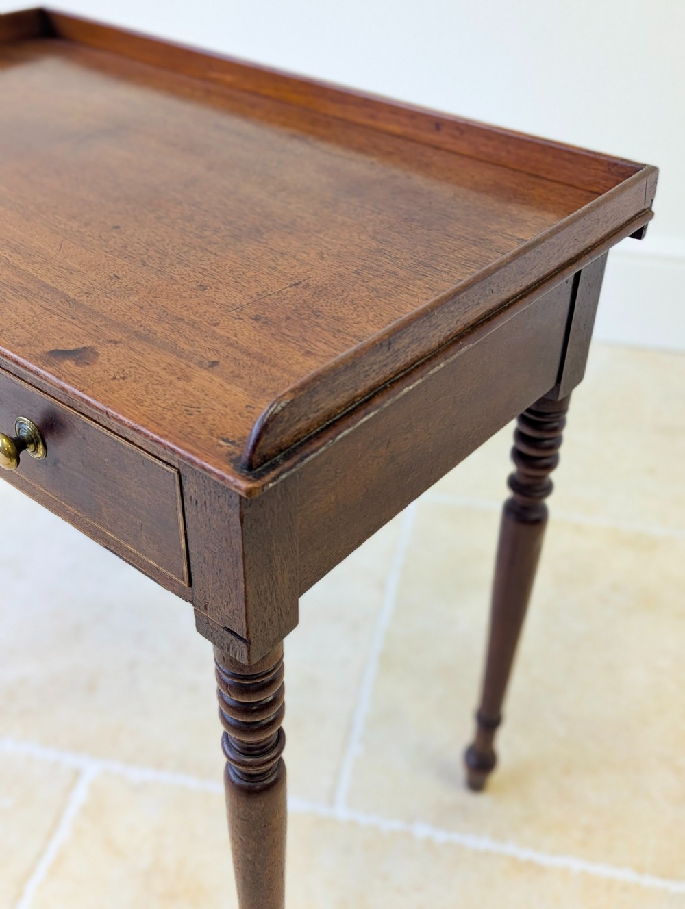 Antique Early Victorian Mahogany Writing Table c.1850 View IX