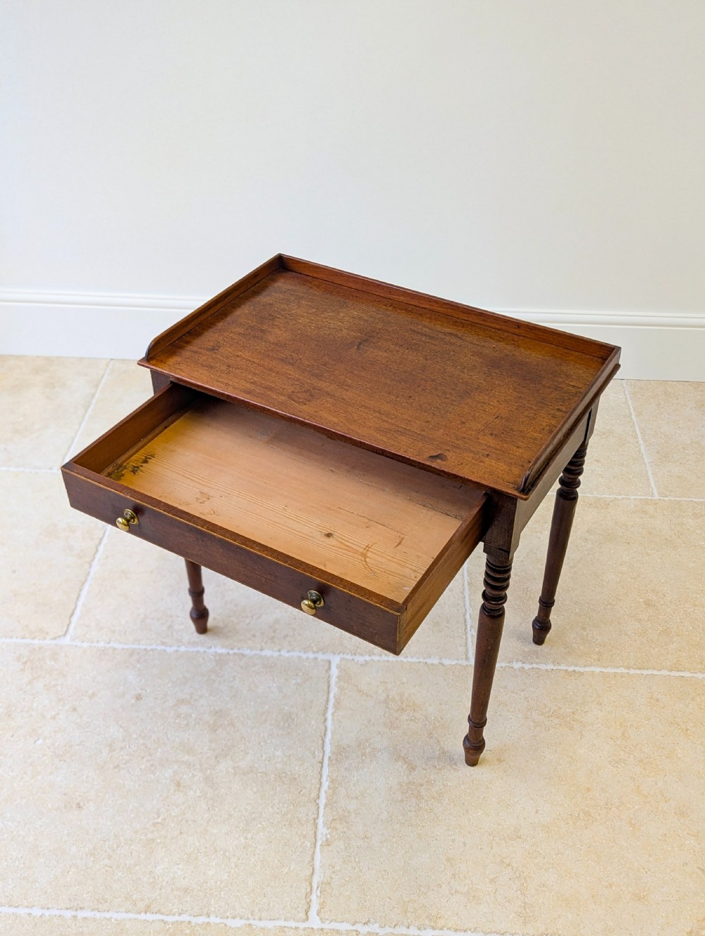 Antique Early Victorian Mahogany Writing Table c.1850 View X