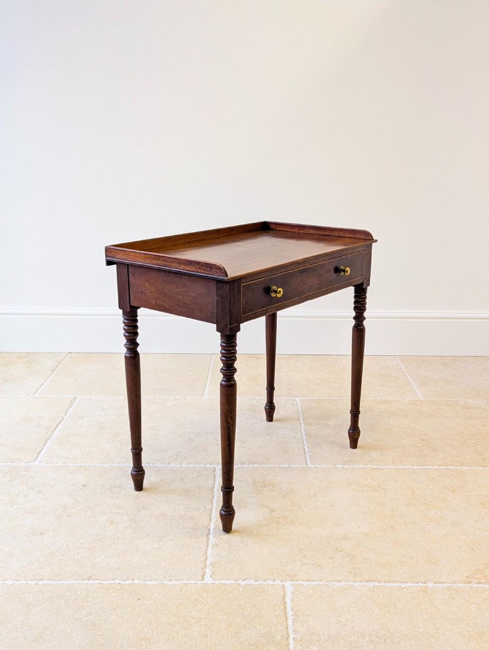 Antique Early Victorian Mahogany Writing Table c.1850 View XI