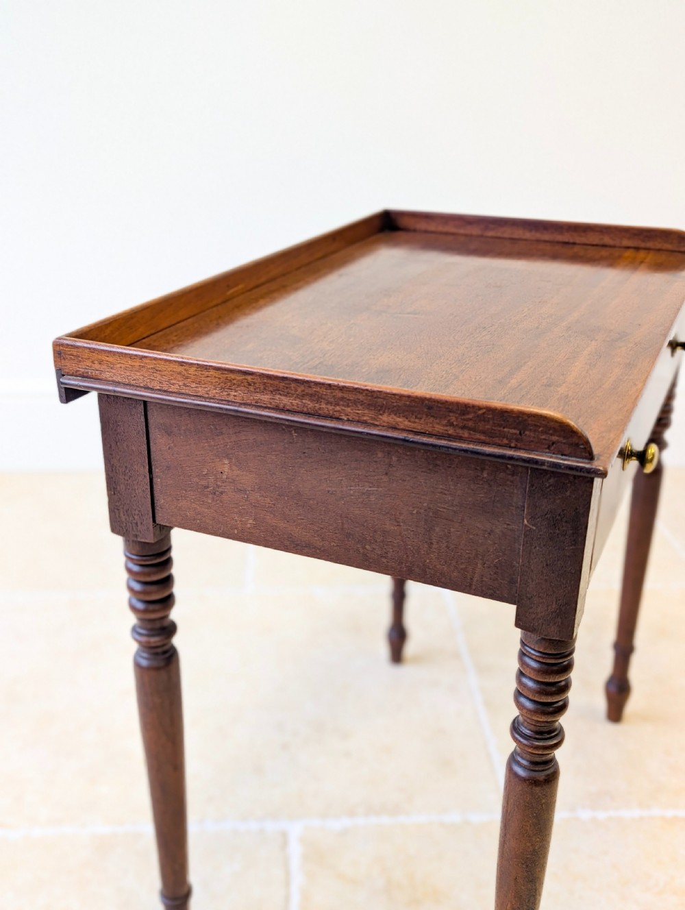 Antique Early Victorian Mahogany Writing Table c.1850 View XII