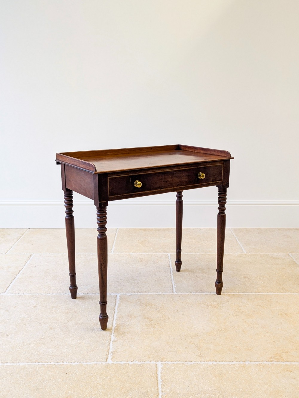 Antique Early Victorian Mahogany Writing Table c.1850 View XV