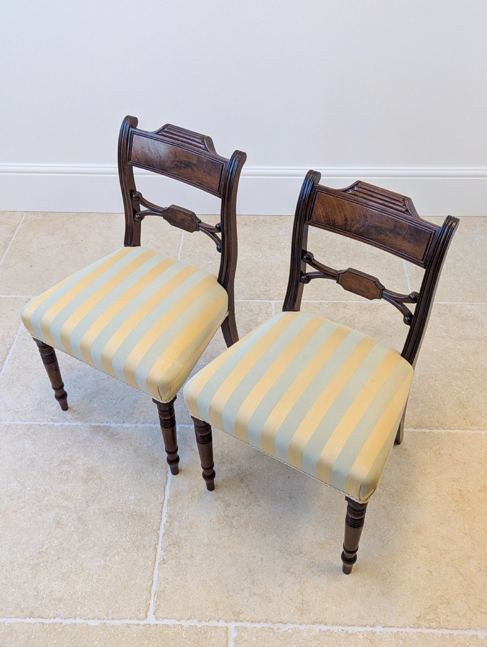 Set of Six Antique Regency Mahogany Dining Chairs c.1820 View VIII