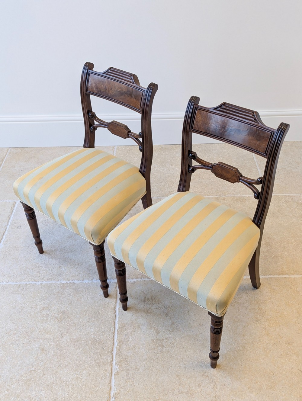 Set of Six Antique Regency Mahogany Dining Chairs c.1820 View XI