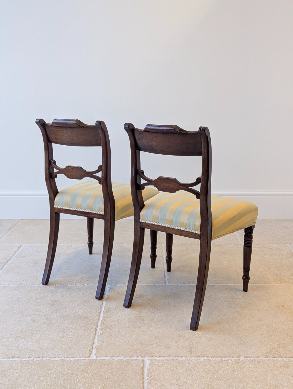 Set of Six Antique Regency Mahogany Dining Chairs c.1820 View XII