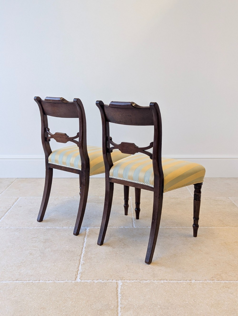 Set of Six Antique Regency Mahogany Dining Chairs c.1820 View XV