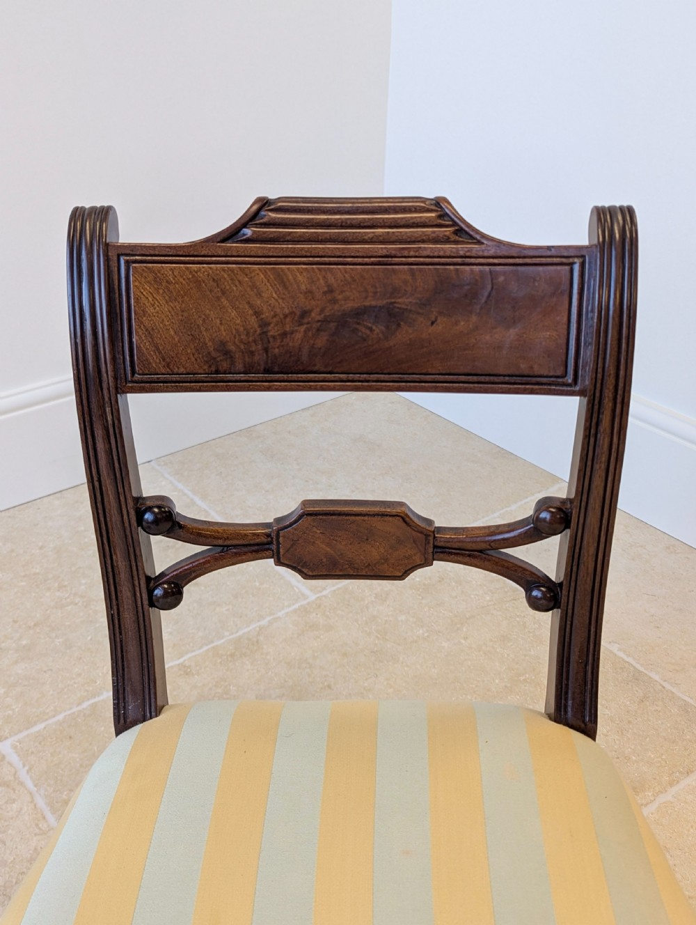 Set of Six Antique Regency Mahogany Dining Chairs c.1820 View XIX