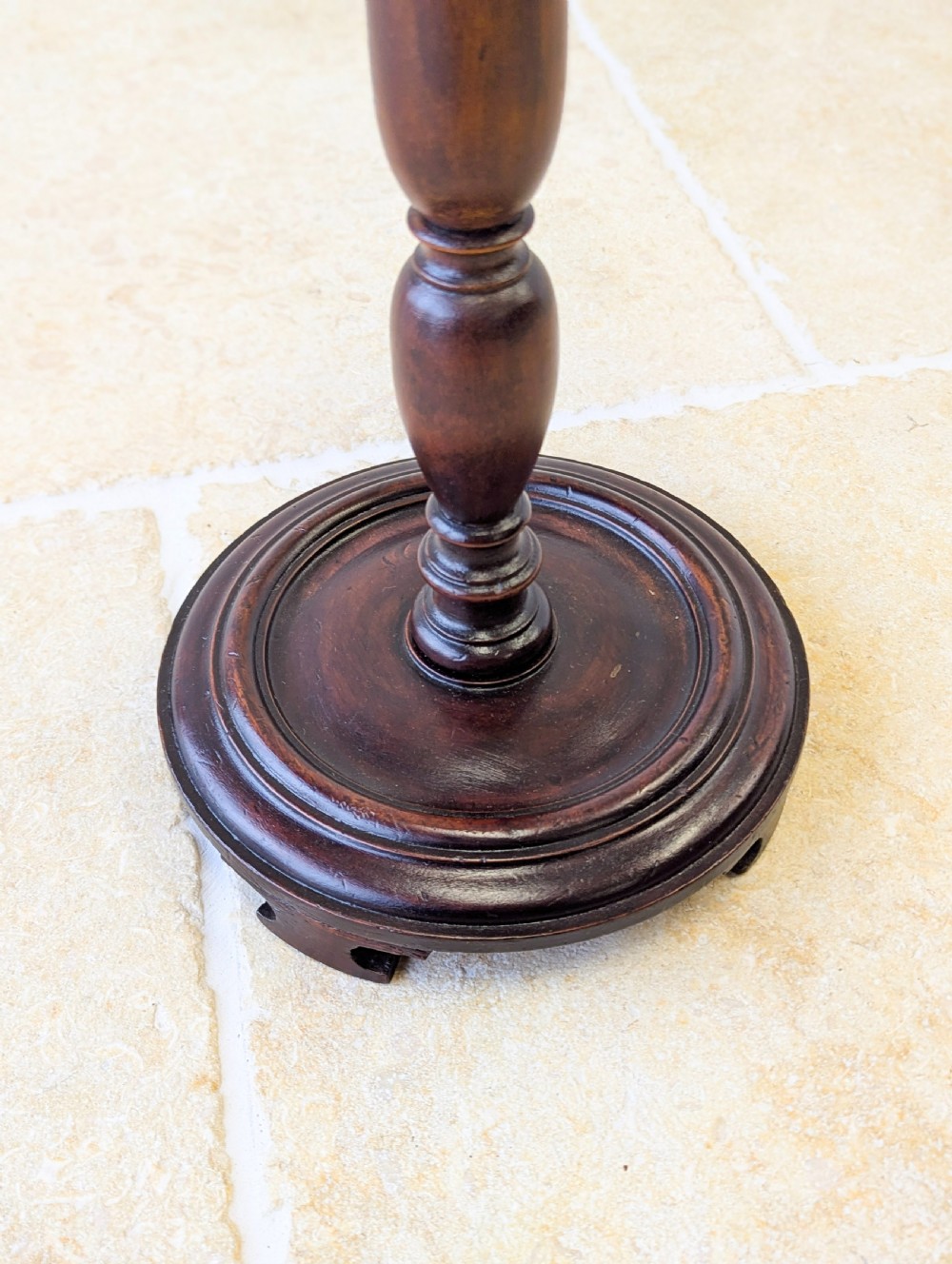 Antique Edwardian Mahogany Pedestal Smoking Stand c.1910 View VII