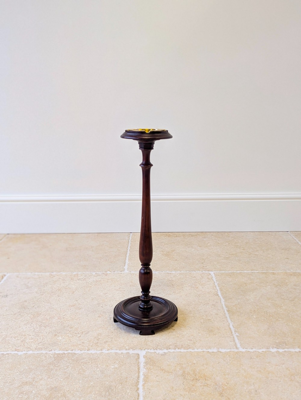 Antique Edwardian Mahogany Pedestal Smoking Stand c.1910 View XI