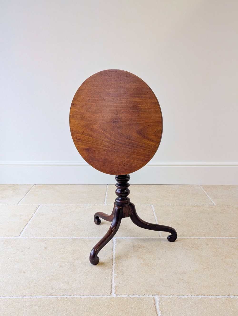 Antique Late Georgian Mahogany Tilt-Top Occasional Table c.1800 View II