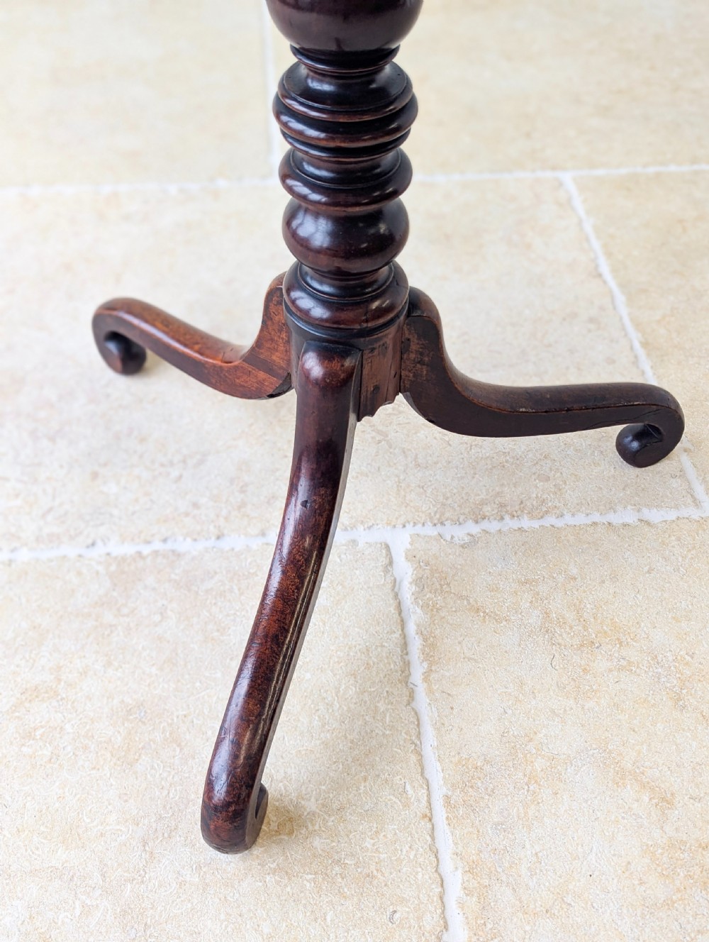 Antique Late Georgian Mahogany Tilt-Top Occasional Table c.1800 View IV