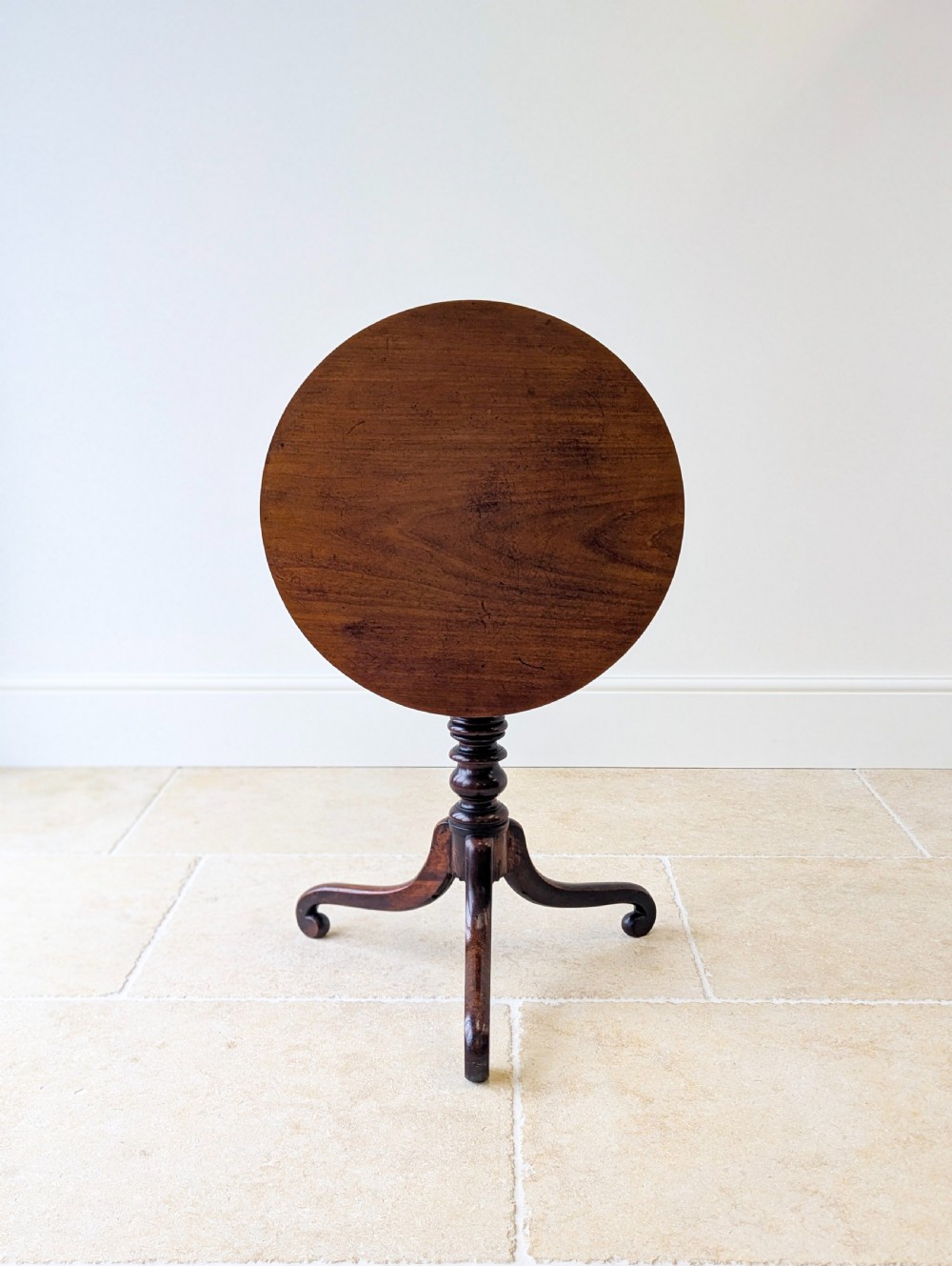 Antique Late Georgian Mahogany Tilt-Top Occasional Table c.1800 View VI