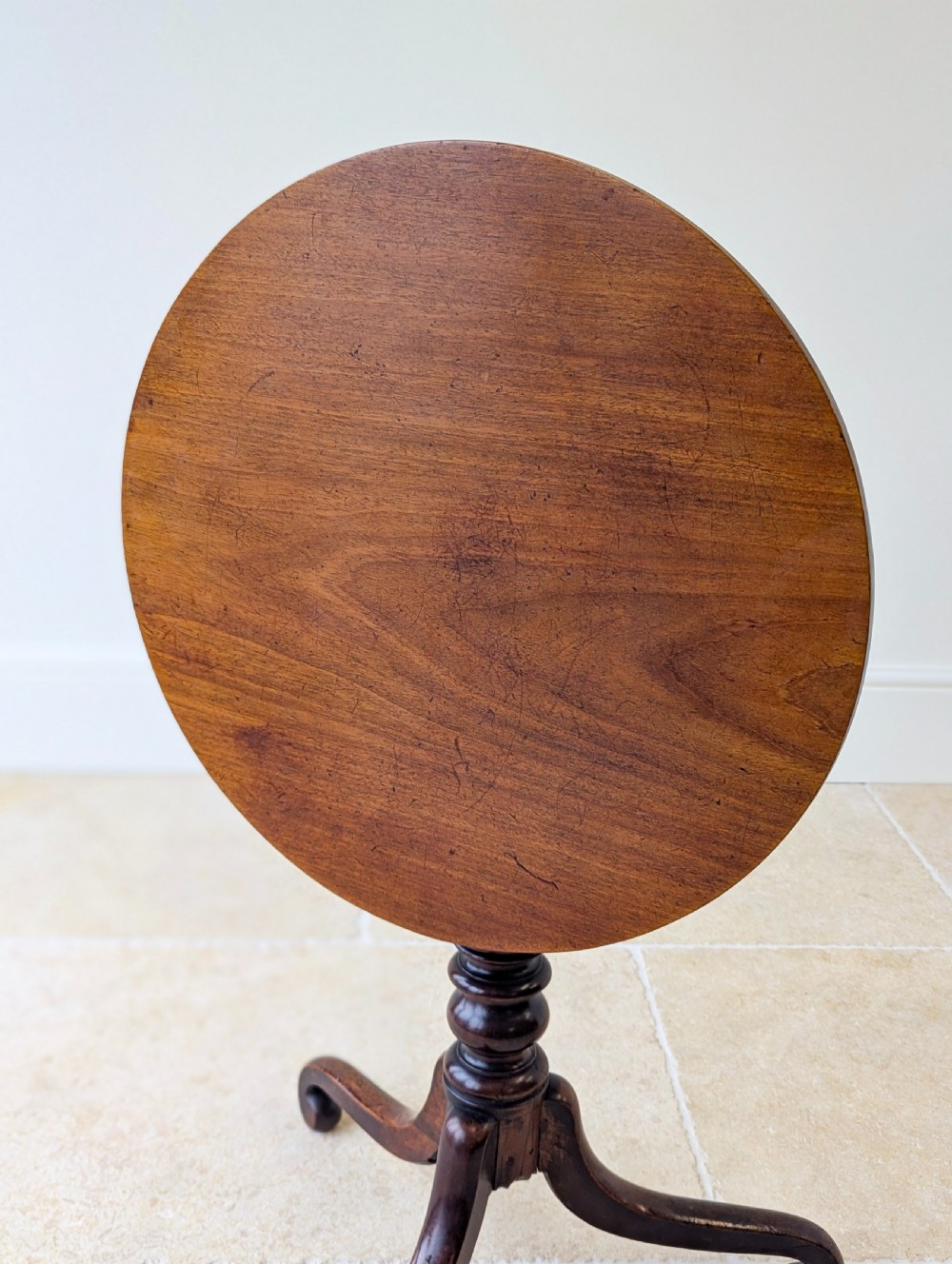 Antique Late Georgian Mahogany Tilt-Top Occasional Table c.1800 View VIII