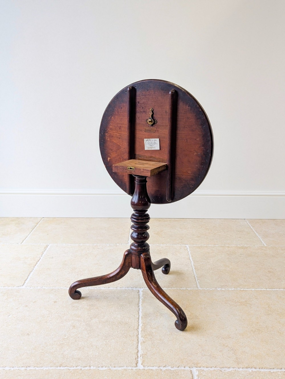Antique Late Georgian Mahogany Tilt-Top Occasional Table c.1800 View XIII