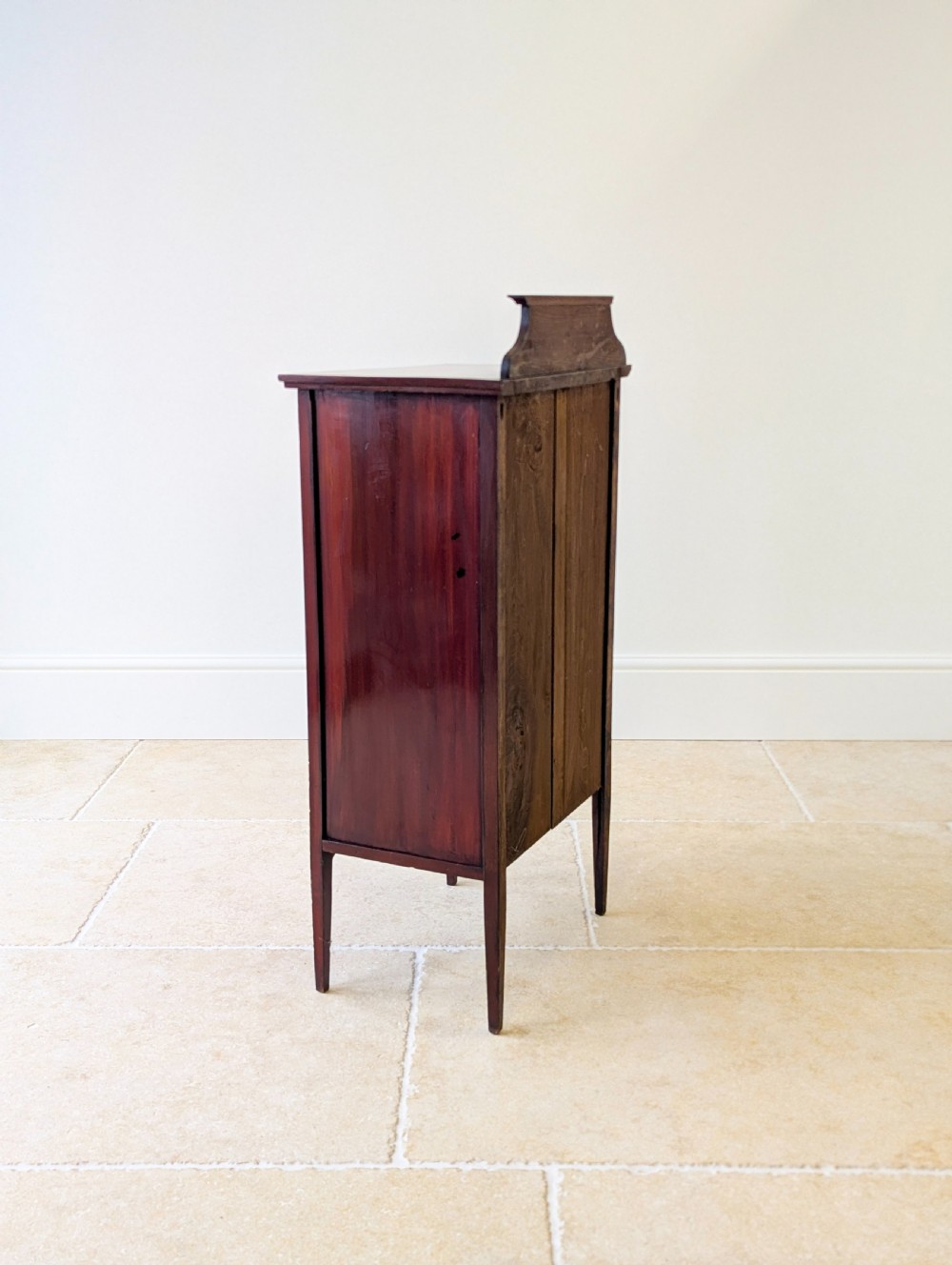 Antique Edwardian Inlaid Mahogany Glazed Display Cabinet c.1910 View XVII
