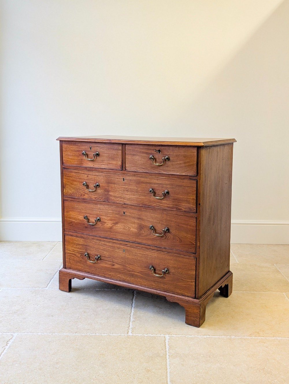 Antique Late Georgian Satin Birch Chest of Drawers c.1810