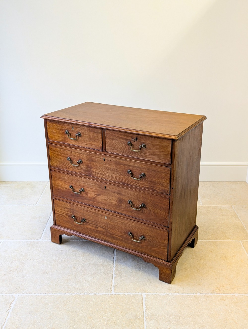 Antique Late Georgian Satin Birch Chest of Drawers c.1810 View XI