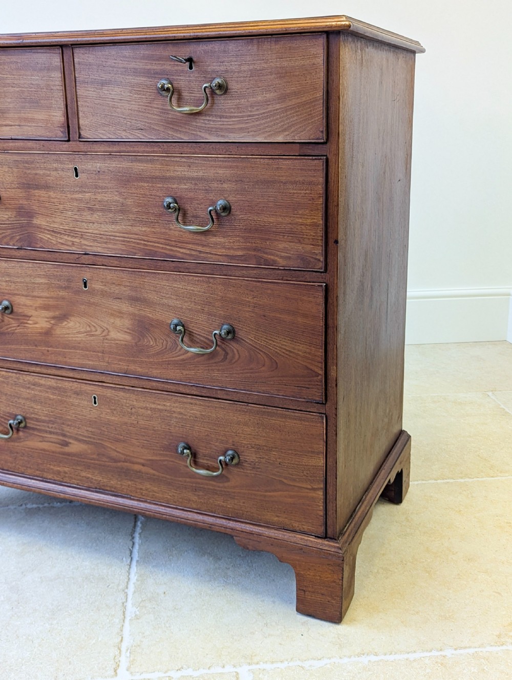 Antique Late Georgian Satin Birch Chest of Drawers c.1810 View XIII