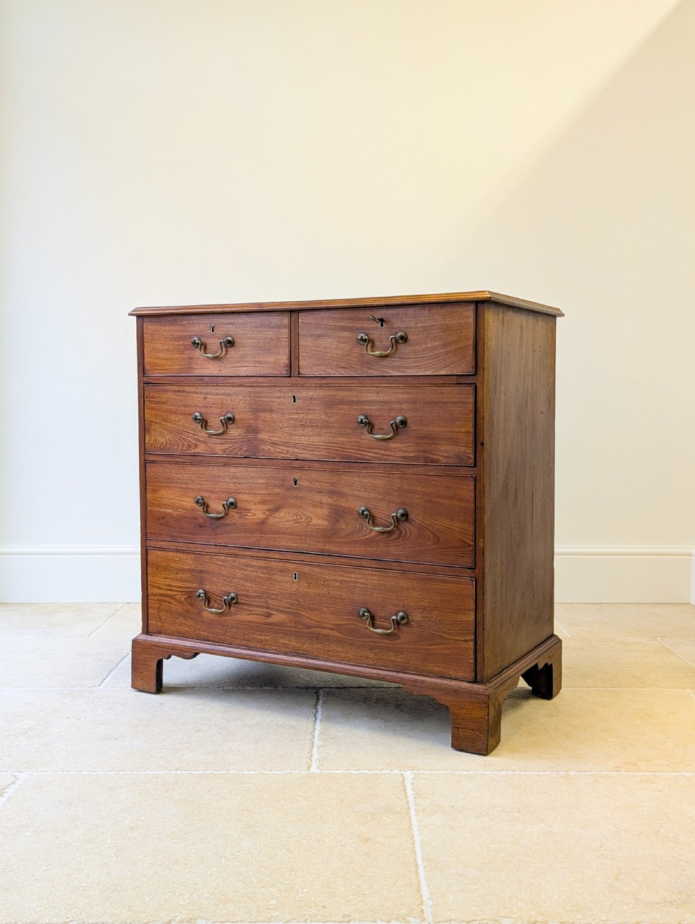 Antique Late Georgian Satin Birch Chest of Drawers c.1810 View XVIII