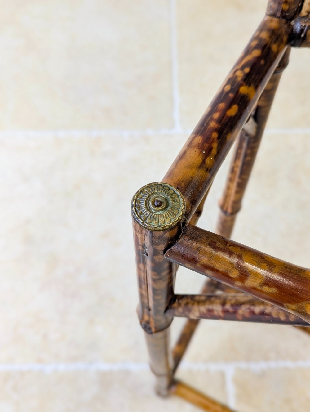 Antique Victorian Bamboo Stick Stand c.1880 View X