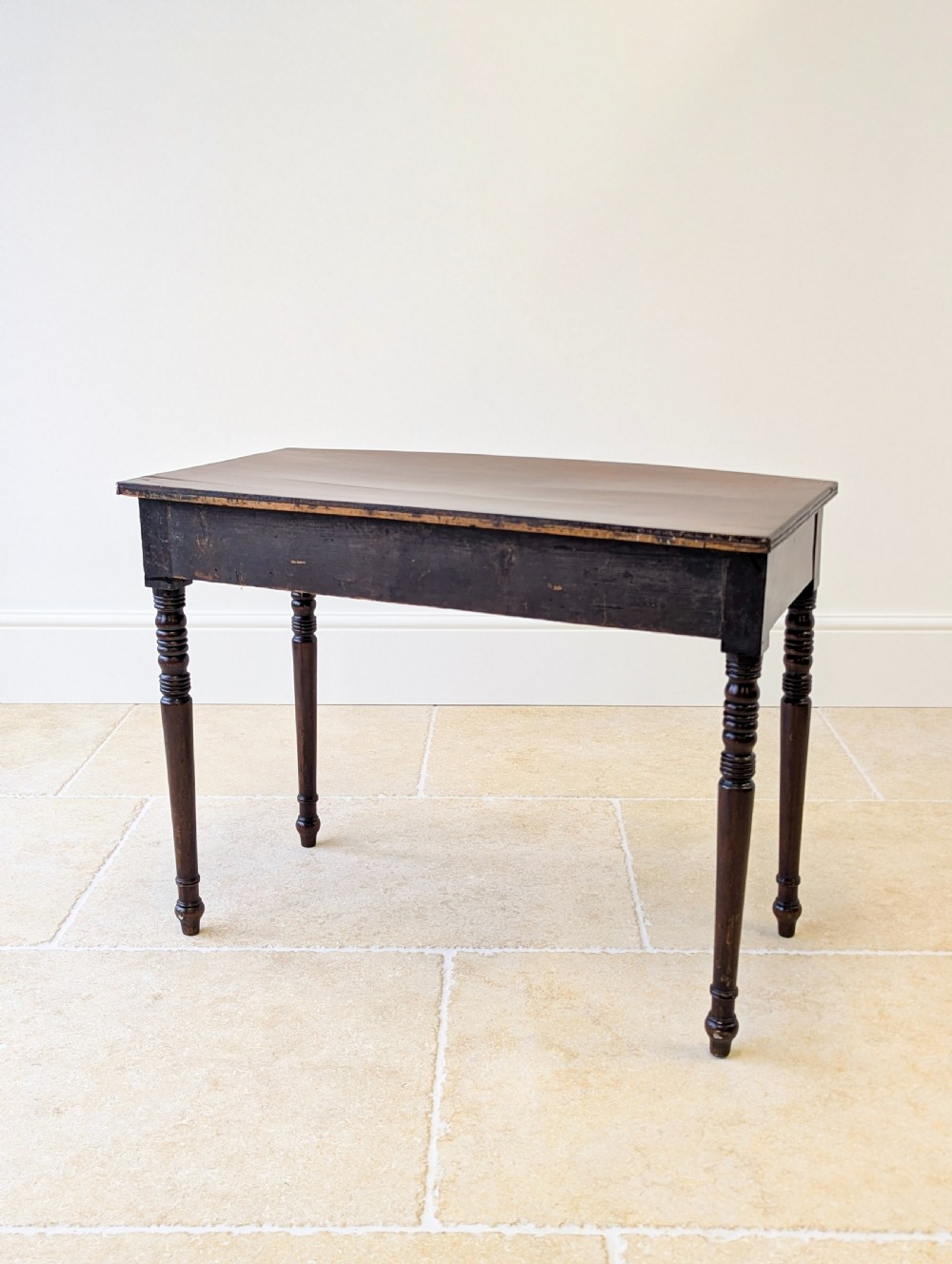 Antique Georgian Mahogany Bow-Front Writing Table c.1810 View XVIII