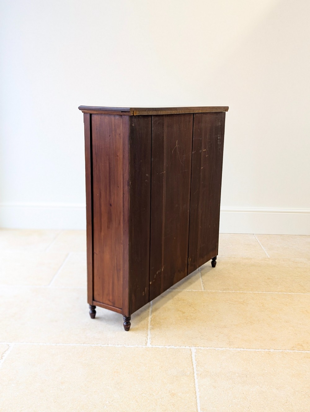 Antique Late Victorian Mahogany Open Bookcase c.1890 View XVII