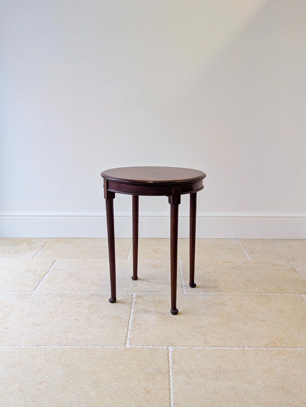 Antique Edwardian Mahogany Circular Occasional Table c.1910 View VII